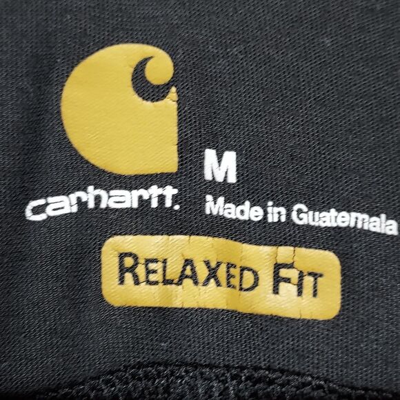 Carhartt Force Men’s Medium Black 1/4 Zip Pullover Shirt Relaxed Fit - Picture 6 of 10